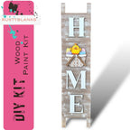 Leaning Ladder with interchangeable basket for inserts - RusticFarmhouseDecor