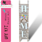 Leaning Ladder with interchangeable basket for inserts - RusticFarmhouseDecor