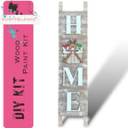 Leaning Ladder with interchangeable basket for inserts - RusticFarmhouseDecor