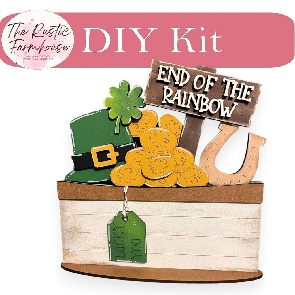 Leprechaun for the Interchangeable Basket Decor, Wood Blank for Painting, Inserts for Basket - RusticFarmhouseDecor