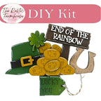 Leprechaun for the Interchangeable Basket Decor, Wood Blank for Painting, Inserts for Basket - RusticFarmhouseDecor