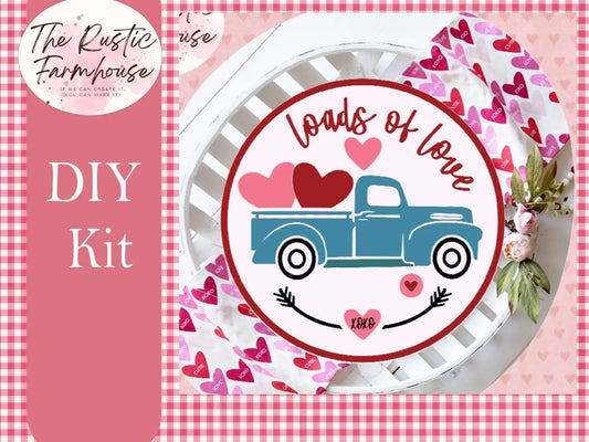 Loads of Love Valentines Door Hanger DIY - RusticFarmhouseDecor