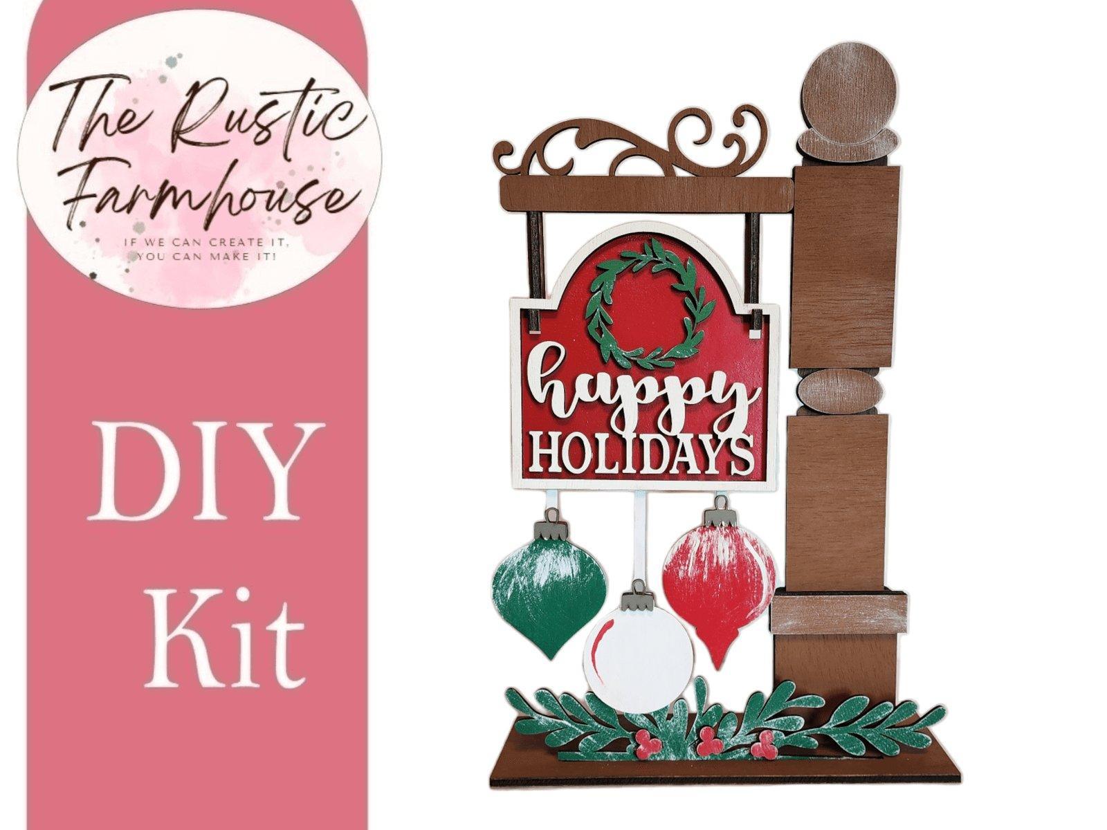 Mini Interchangeable Porch Post DIY Craft Kit - RusticFarmhouseDecor