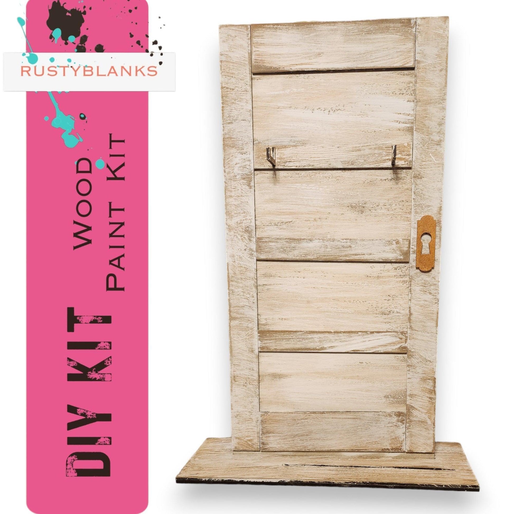 Mini Interchangeable Vintage Door Shelf Sitter DIY Craft Kit - RusticFarmhouseDecor