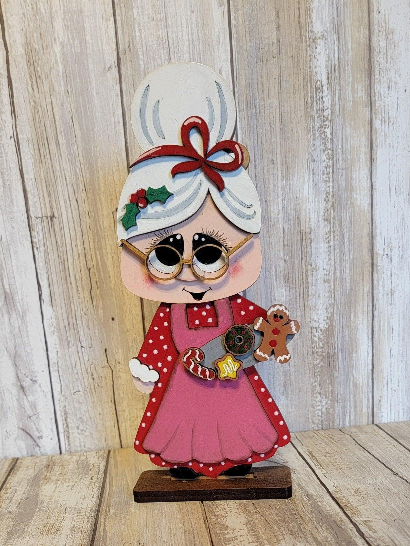 Mr & Mrs Claus Standing Greeters, Christmas Porch Decor, Santa Claus, Christmas Home decor - RusticFarmhouseDecor