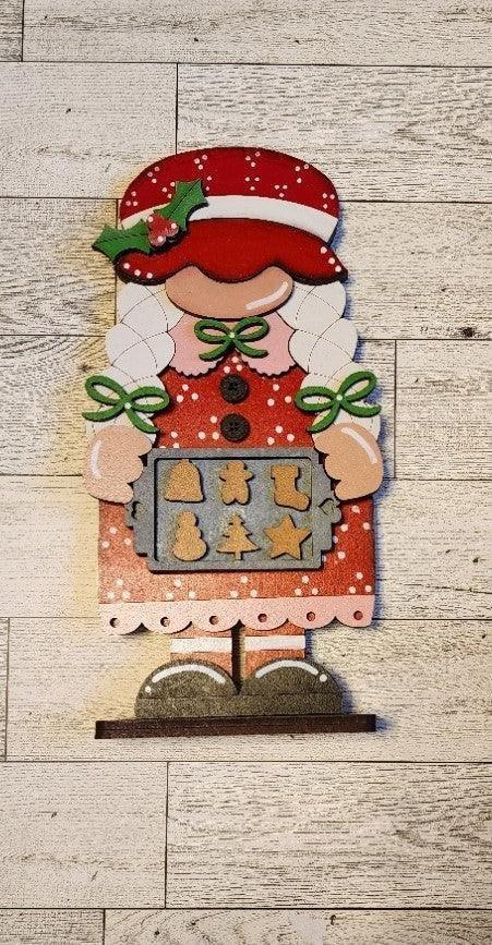 Mrs Claus Bakery Gnome Shelf Sitter DIY - RusticFarmhouseDecor