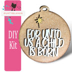 Nativity Christmas Tree Ornament Set - Holiday Decoration - RusticFarmhouseDecor