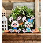 Nerdy Bunny - Easter - Your Choice of Boy or Girl - RusticFarmhouseDecor