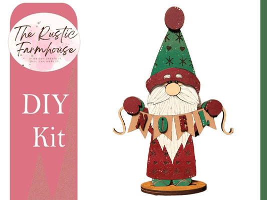 Noel Santa Gnome DIY Wood Kit - RusticFarmhouseDecor