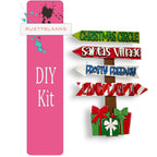 North Pole Street Sign with Presents Shelf Sitter, DIY Holiday Decor - RusticFarmhouseDecor