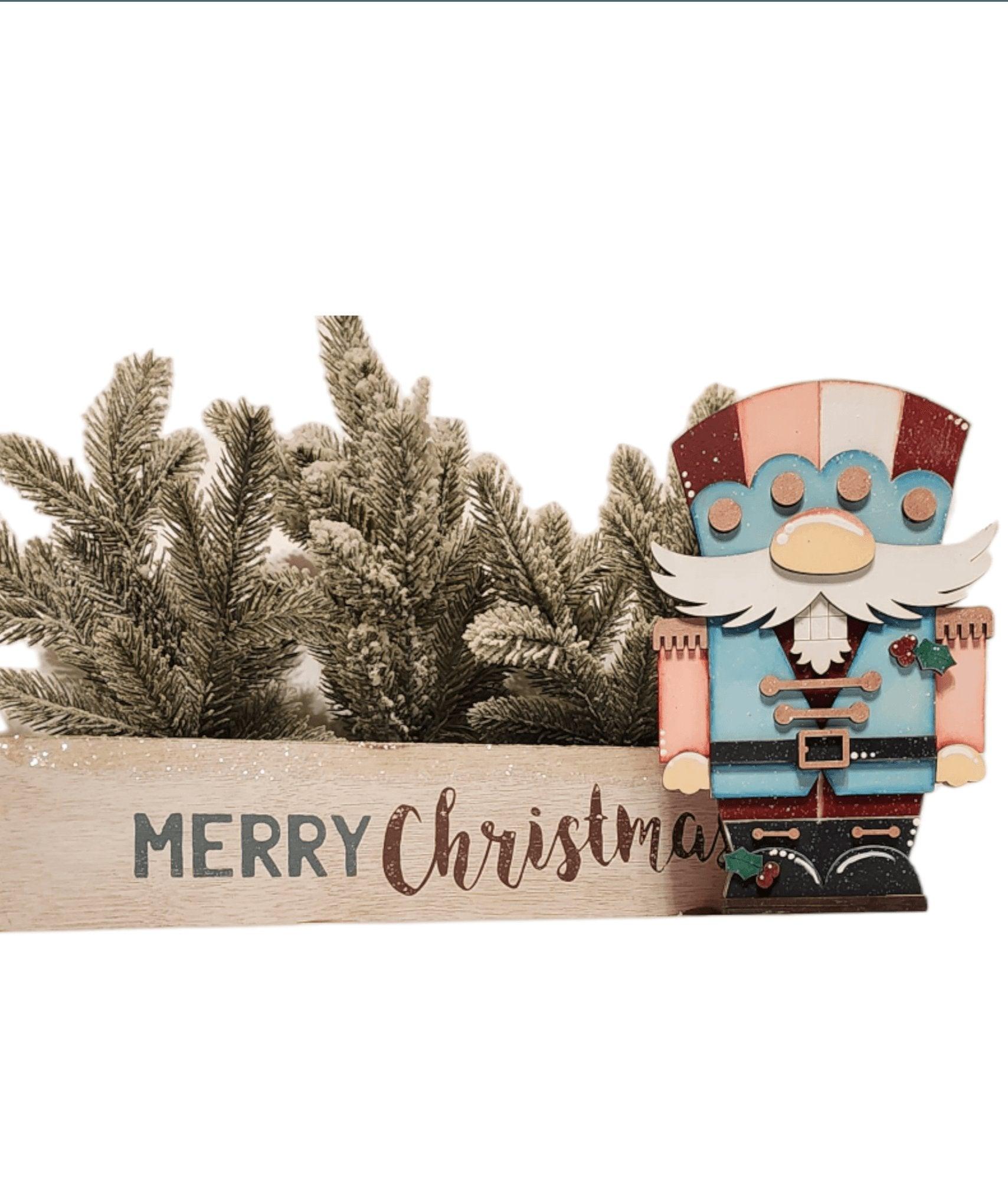 Nutcracker Gnome with Mistletoe DIY Shelf Siitter - RusticFarmhouseDecor