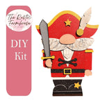 Nutcracker Gnome with Sword DIY Shelf Siitter - RusticFarmhouseDecor