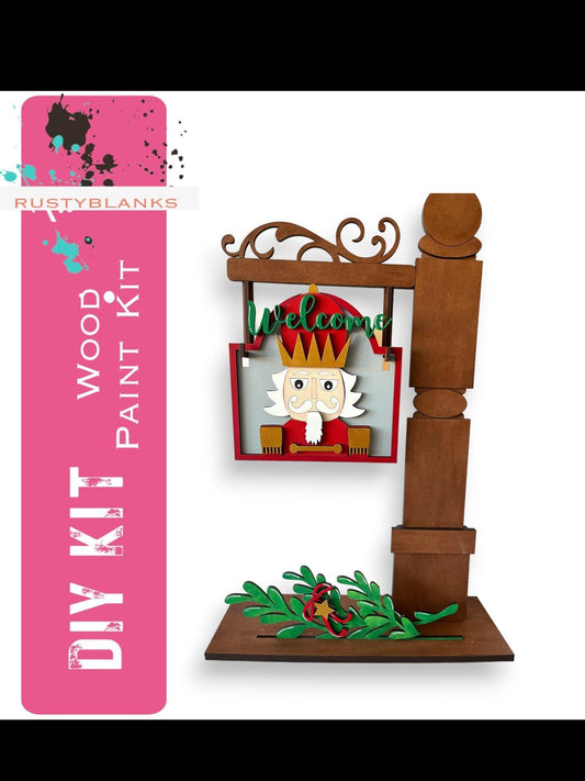 Nutcracker Sign and insert for our Mini Interchangeable Posts - RusticFarmhouseDecor