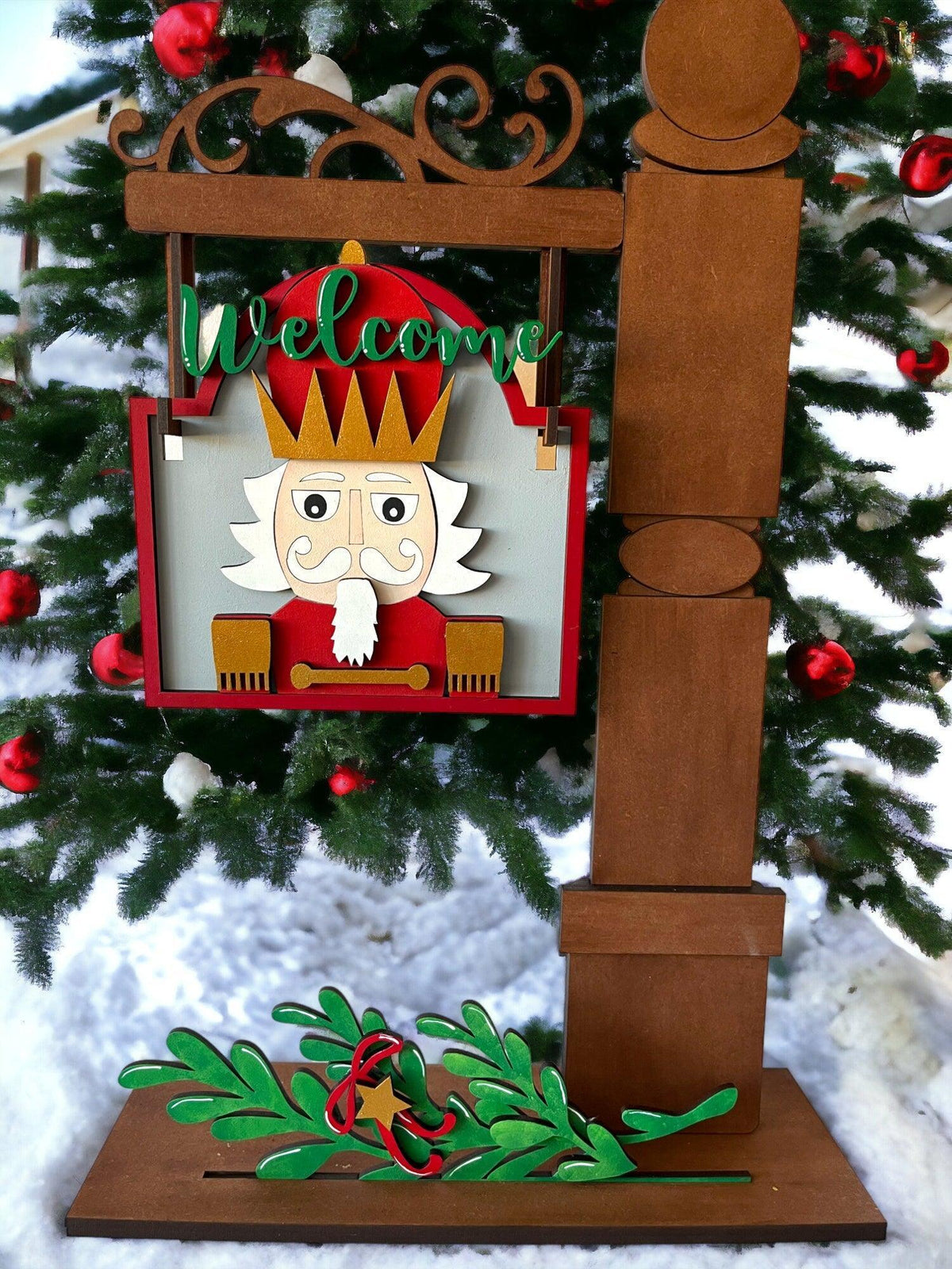 Nutcracker Sign and insert for our Mini Interchangeable Posts - RusticFarmhouseDecor