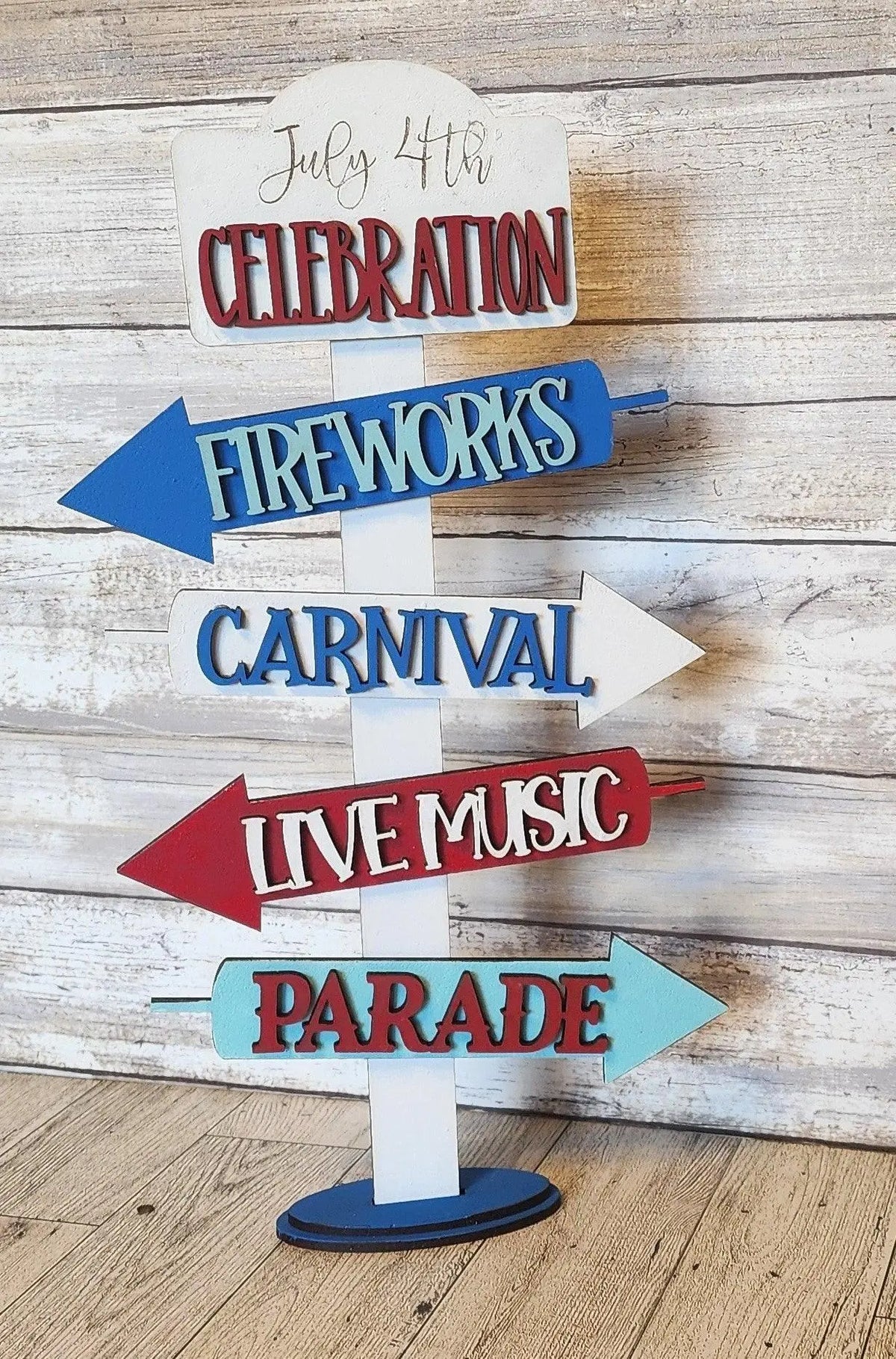 Patriotic Sign Decor, Unfinished DIY Wood Kit, Blanks to Decorate Home Decor - RusticFarmhouseDecor