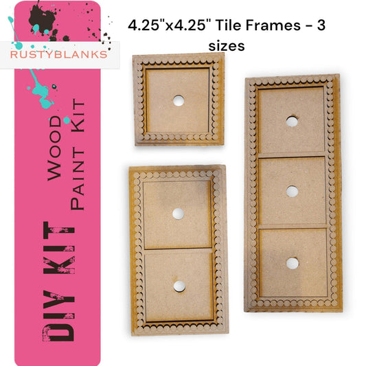 Pearl Beaded Style Frames for our Interchangeable Tiles - RusticFarmhouseDecor