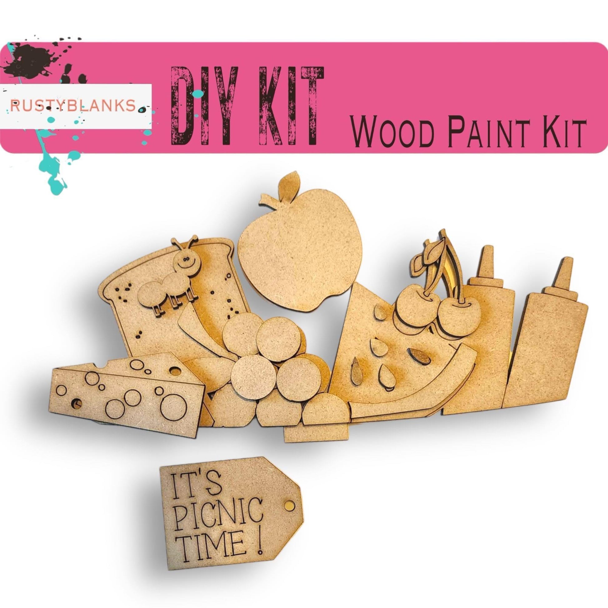 Picnic Insert for the Interchangeable Flower Basket - RusticFarmhouseDecor
