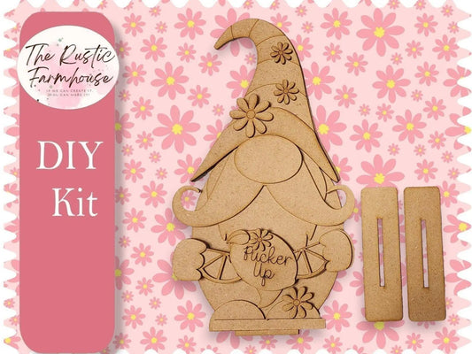 Pucker UP Sumertime Leomonade Gnome Shelf Sitter, DIY Wood Blanks, Diy Summer - RusticFarmhouseDecor