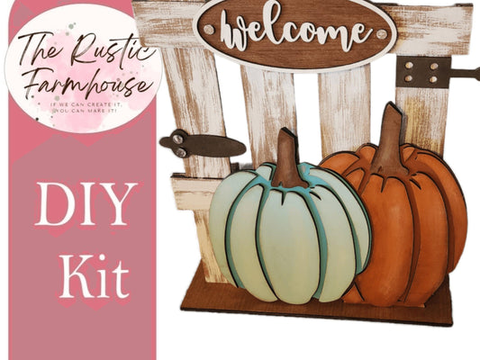 Pumpkin Insert for our Interchangeable Fence or Large Post - RusticFarmhouseDecor