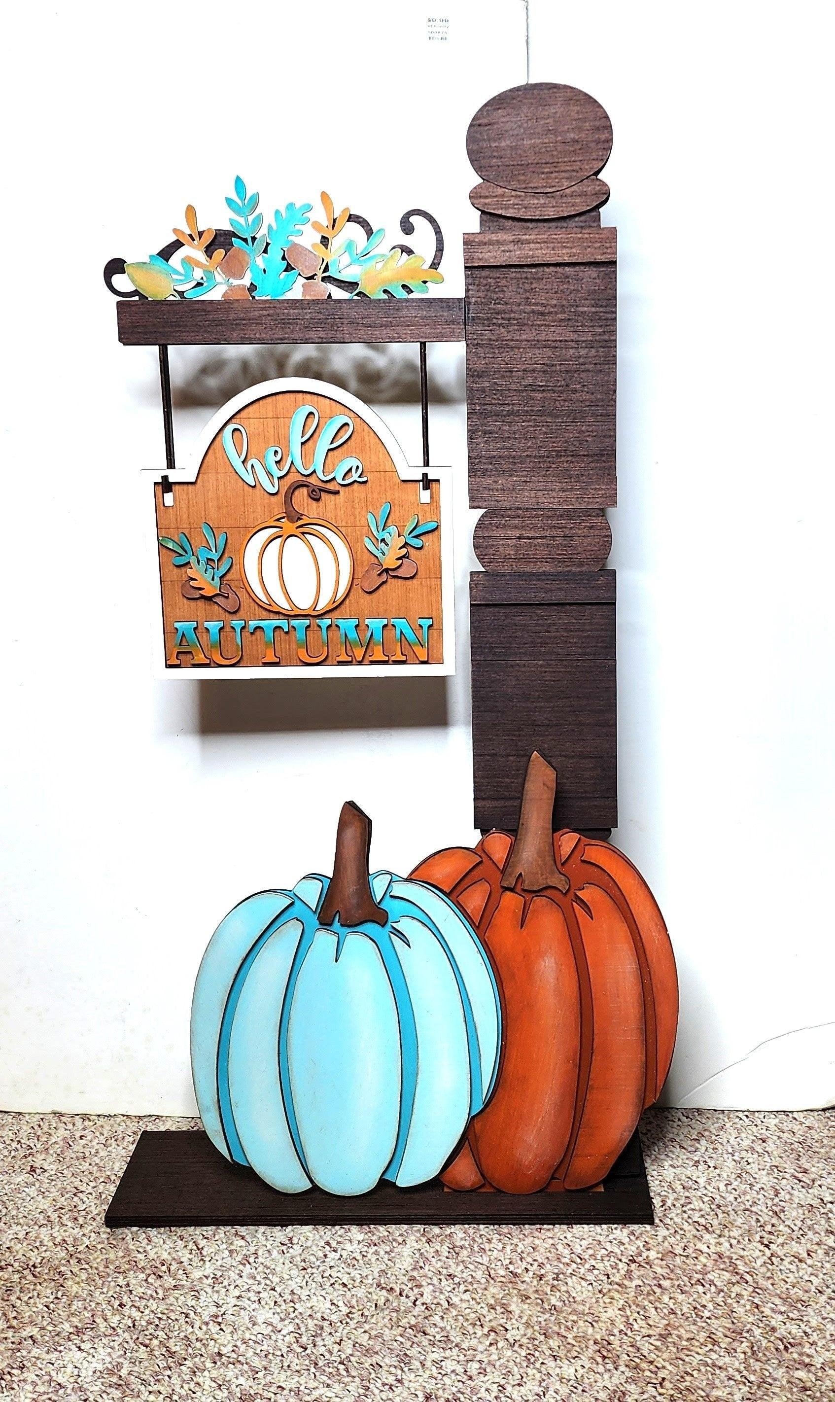 Pumpkin Insert for our Interchangeable Fence or Large Post - RusticFarmhouseDecor