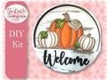 Pumpkin Insert for Welcome sign, DIY Door decor, 11 inch Door hanger, DIY Interchangeable door hanger insert , Welcome Door Hanger - RusticFarmhouseDecor
