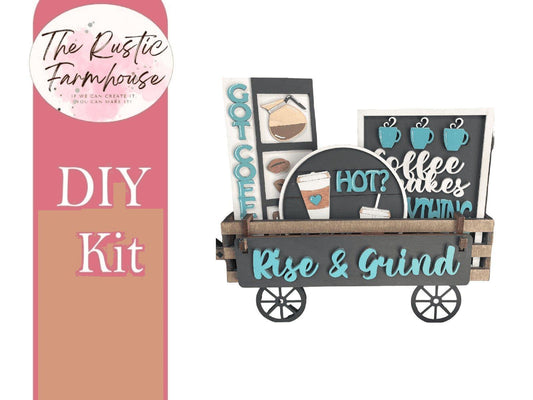 Rise & Grind Inserts for Wagon or Raised Shelf Sitter DIY Kit - RusticFarmhouseDecor