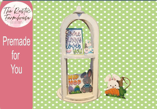 Rustic two shelf Tiered Tray - RusticFarmhouseDecor