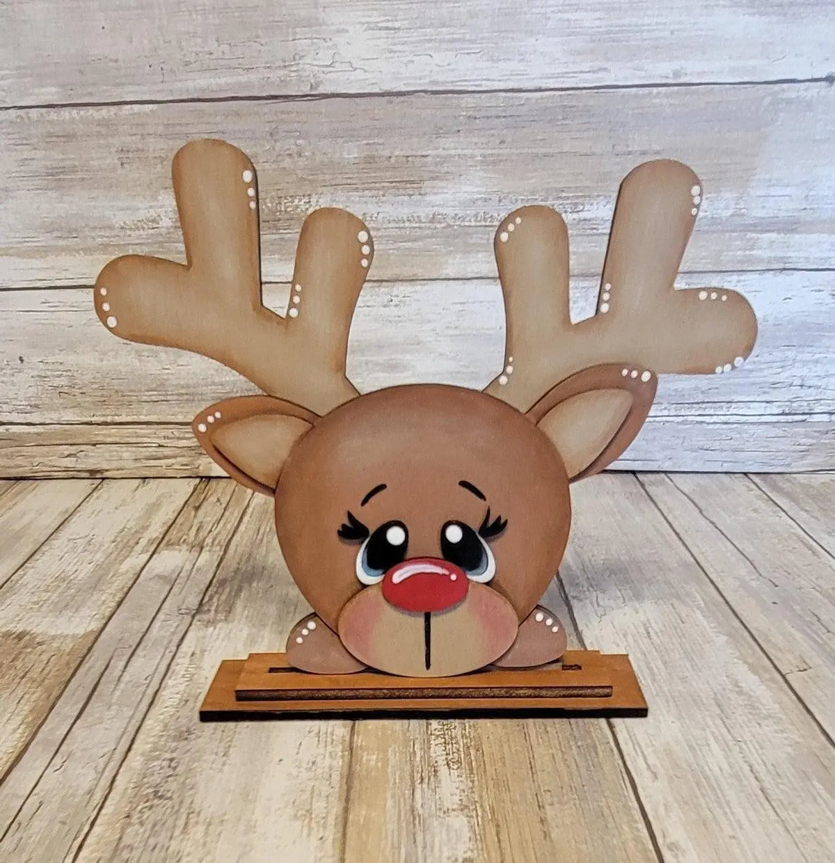 Santa andRuldoph Shelf Sitters - RusticFarmhouseDecor