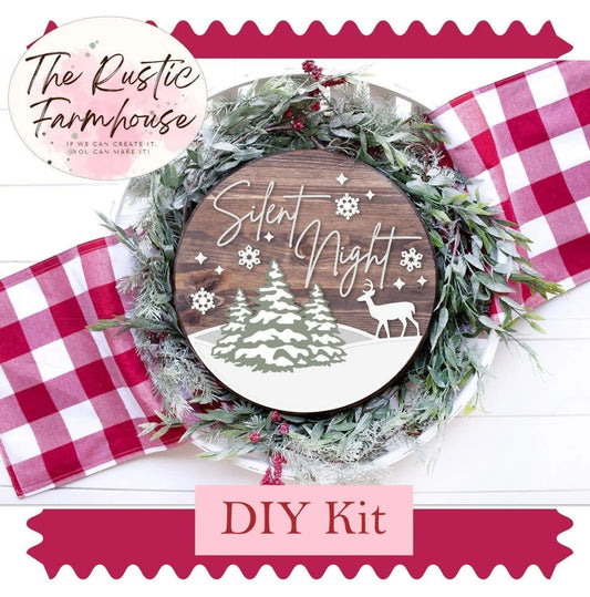 Silent Night Door Hanger DIY - RusticFarmhouseDecor
