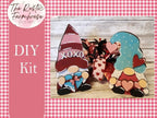 Sitting Boy & Girl Gnome, Gnome Shelf Sitters, DIY Wood Gnomes DIY - RusticFarmhouseDecor