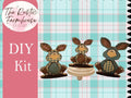 Sitting Easter Bunny, DIY Wood Easter Bunnies, Farmhouse Easter Bunny, Easter Decor, Easter Bunnies, Farmhouse Easter Bunnies - RusticFarmhouseDecor