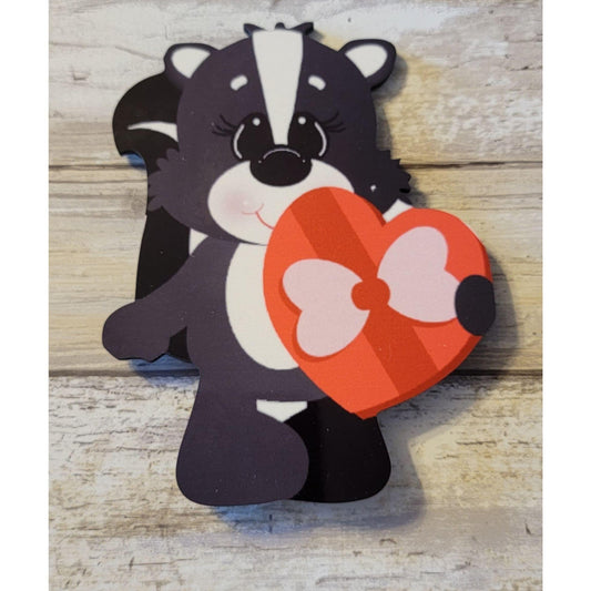 Skunk - Boy with heart - RusticFarmhouseDecor