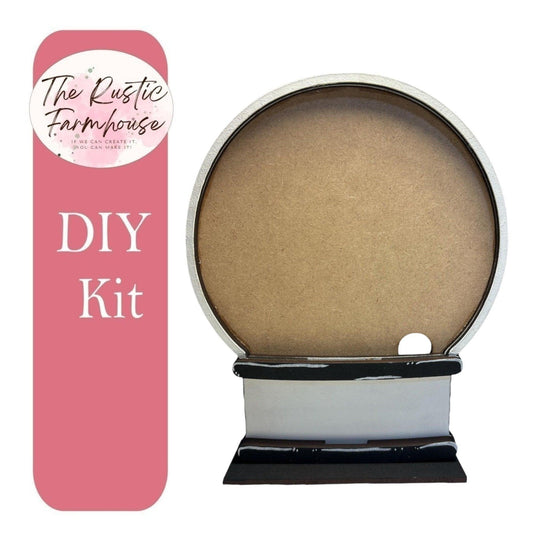 Snow Globe Base for DIY Interchangeable Decor Inserts- Wood Paint Kit - RusticFarmhouseDecor