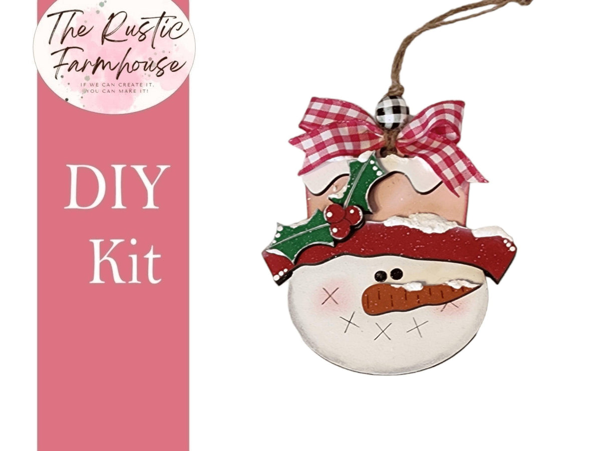 Snowmen Ornaments Holiday Tree Decor DIY Kit - RusticFarmhouseDecor