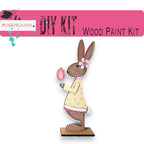 Spring Bunny Couple DIY Shelf Sitter Craft - Great Gift for Mom - RusticFarmhouseDecor