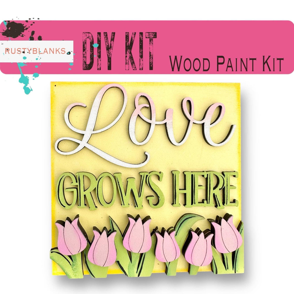 Spring Gnome Tiles For The Leaning Ladder - RusticFarmhouseDecor
