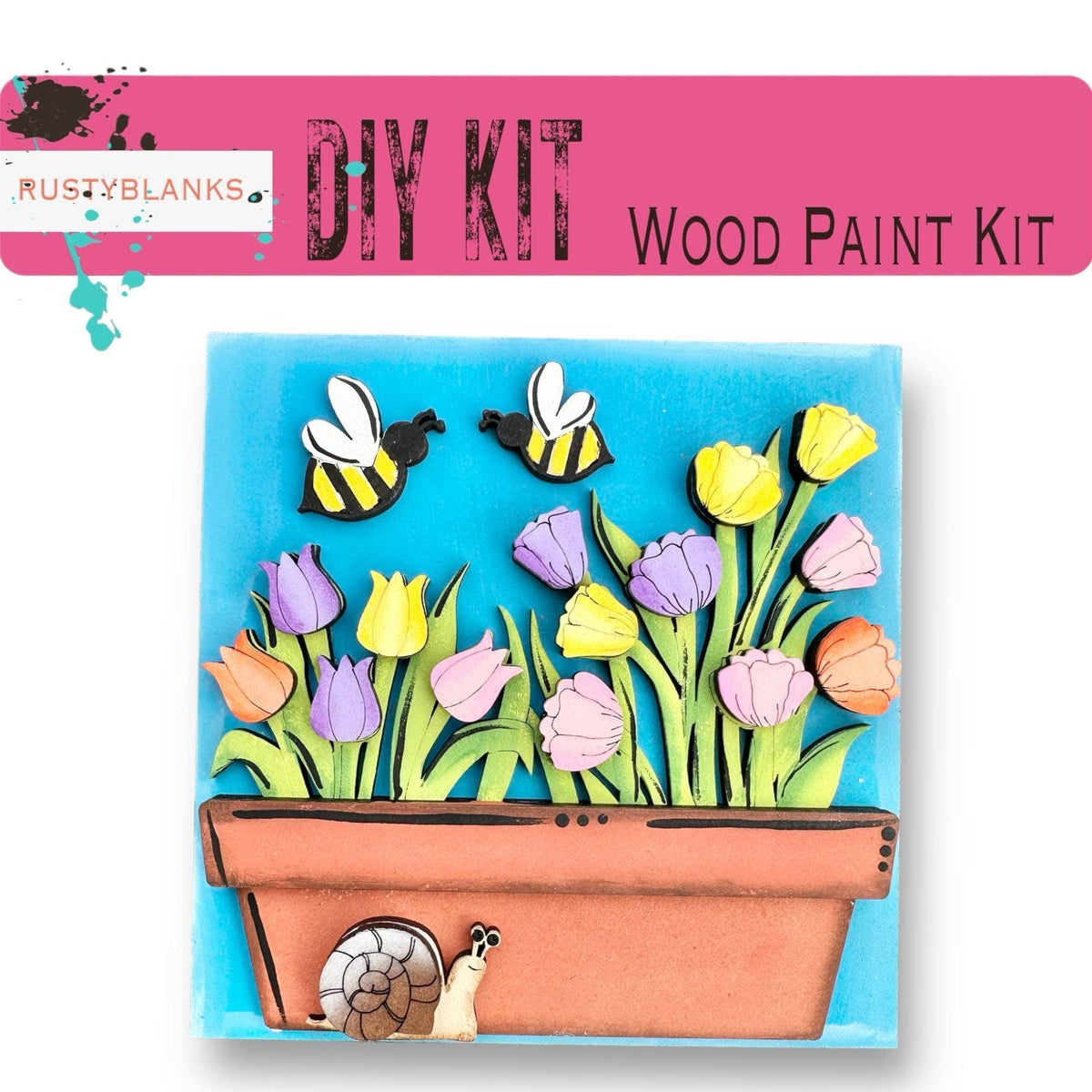 Spring Gnome Tiles For The Leaning Ladder - RusticFarmhouseDecor