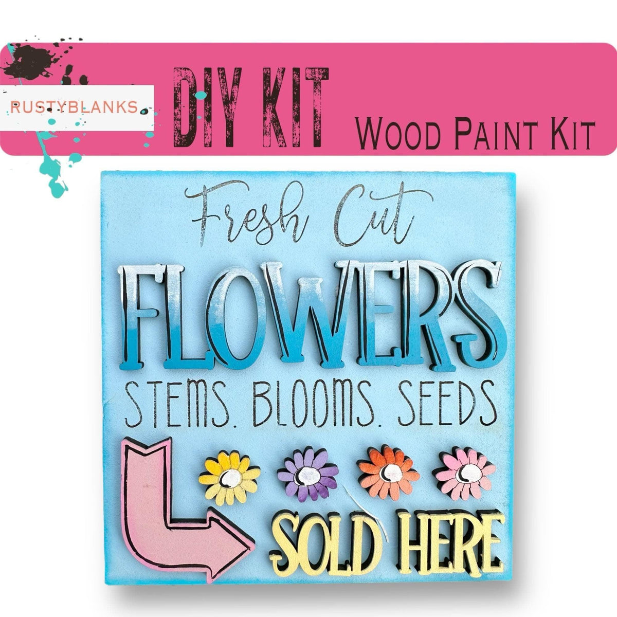Spring Gnome Tiles For The Leaning Ladder - RusticFarmhouseDecor