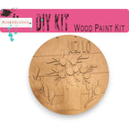 Spring Tulips and Boots DIY Door Hanger - Wood Blanks for Crafting - RusticFarmhouseDecor