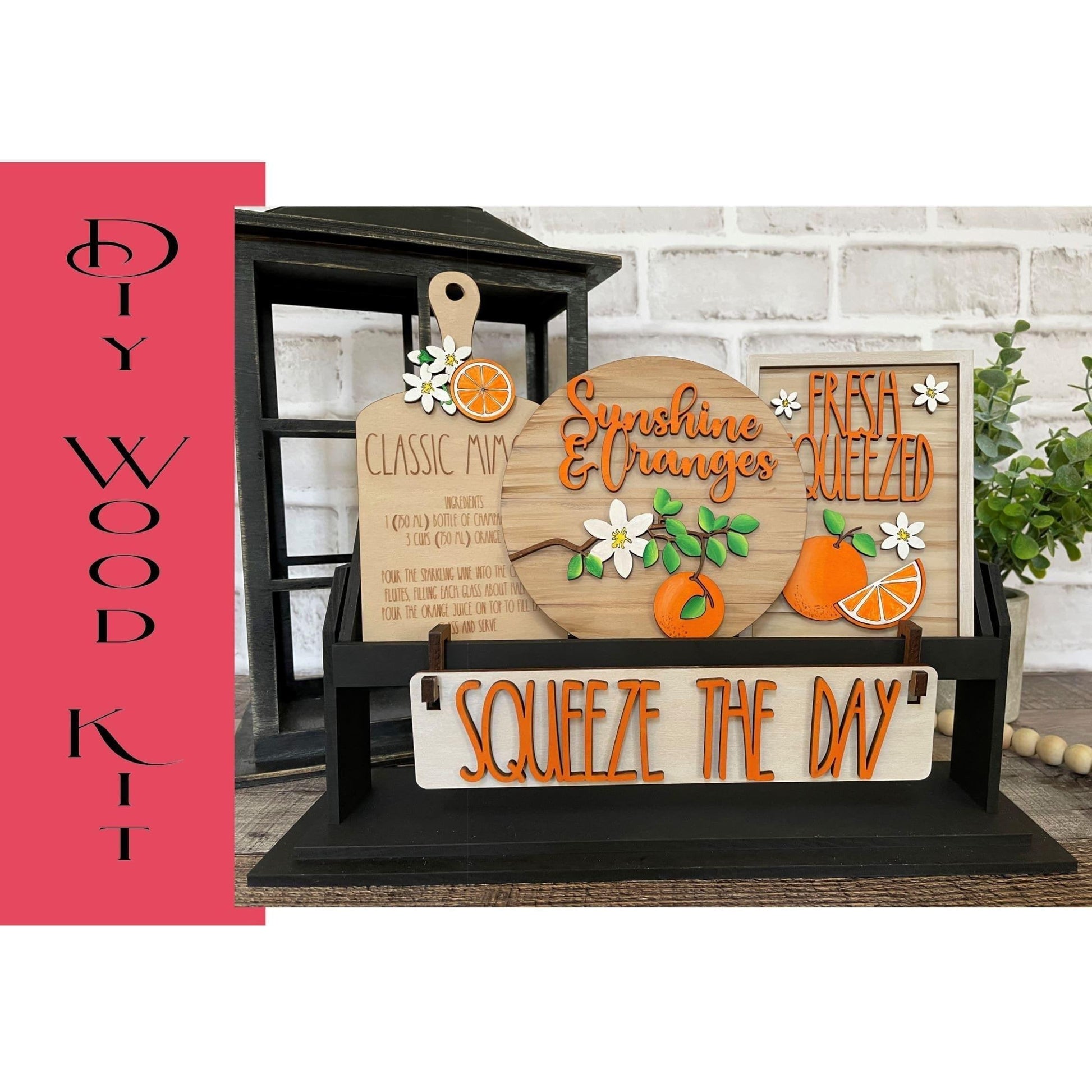 Squeeze the Day Wagon Insert Set - RusticFarmhouseDecor