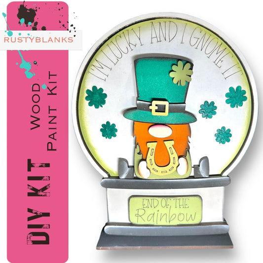 St Patrick Leprechaun Insert for Snow Globe DIY Interchangeable Decor, Gift for Her - RusticFarmhouseDecor