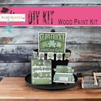 St. Patrick's Day Tiered Tray Set , DIY Tiered Tray, Shelf Sitter - RusticFarmhouseDecor