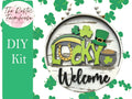 St Patricks Lucky insert for Welcome sign, DIY Door decor, 11 inch Door hanger, DIY Interchangeable door hanger insert , Welcome Door Hanger - RusticFarmhouseDecor