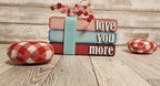 Stacked Books SVG, Interchangeable Faux Books laser cut file, Wood laser cut glowforge stacked books - RusticFarmhouseDecor