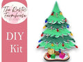 Standing Christmas Tree Shelf Sitter, Christmas Decor, Winter mantle, Wood Craft Kit - RusticFarmhouseDecor