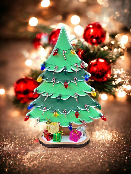 Standing Christmas Tree Shelf Sitter, Christmas Decor, Winter mantle, Wood Craft Kit - RusticFarmhouseDecor