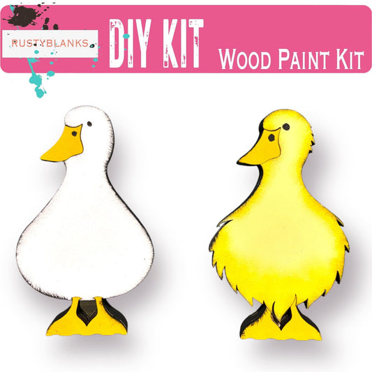 Standing Easter Ducks Double Sided - RusticFarmhouseDecor