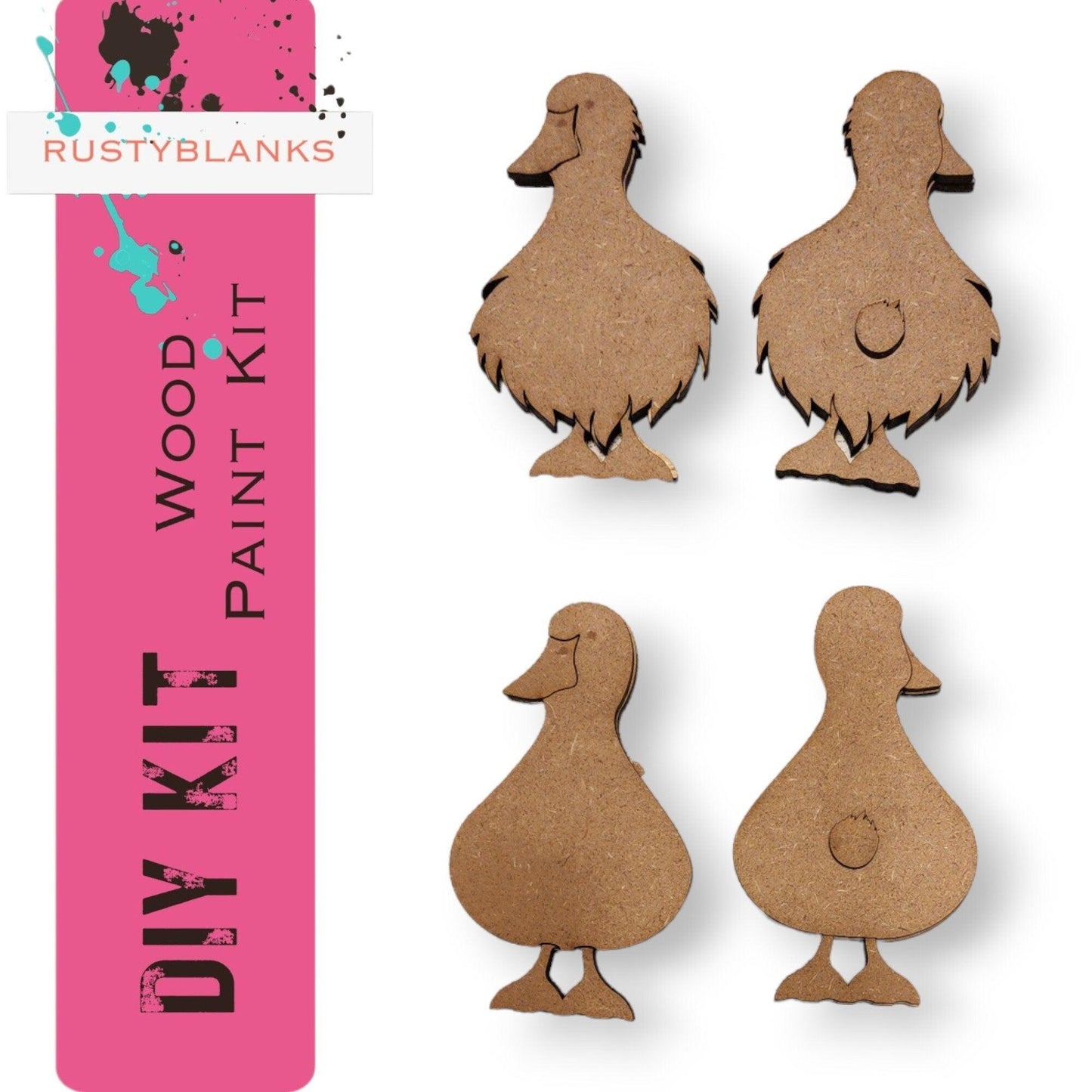 Standing Easter Ducks Double Sided - RusticFarmhouseDecor