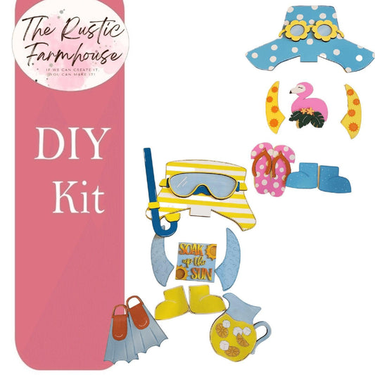 Standing Gnome Swimming Add On - RusticFarmhouseDecor