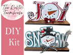 Standing Joy or Snow Snowmen Shelf sitter - RusticFarmhouseDecor